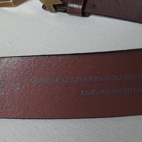 Armani Exchange Men's Genuine Leather Logo Belt - Picture 6 of 13